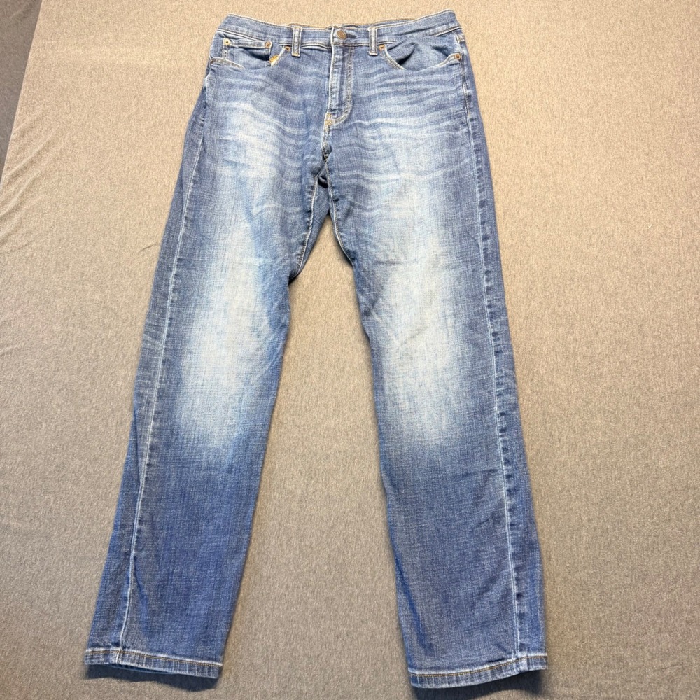 Lucky Brand 121 Slim Straight Jeans Mens 31x32 Blue Medium Wash Denim